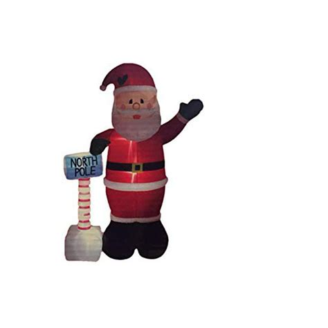 10 ft Santa at the North Pole Christmas Inflatable - Walmart.com ...