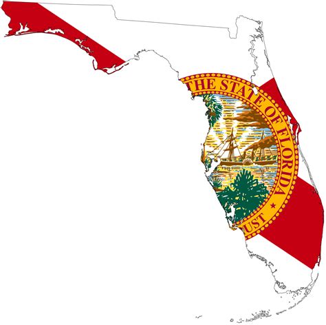 Florida State Flag Outline