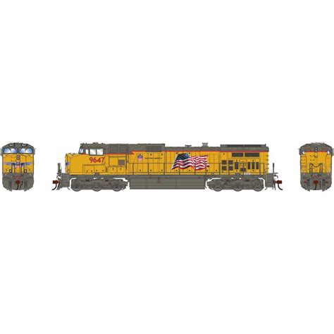 HO GE Dash 9-44CW Locomotive with DCC & Sound, UP #9647 Model Train ...