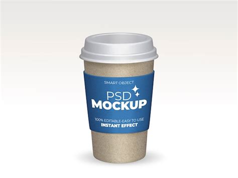 Free PSD | Take away coffee cup mockup