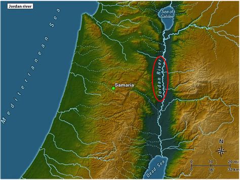 Jordan River Map | Where is the Jordan River ocated on Map