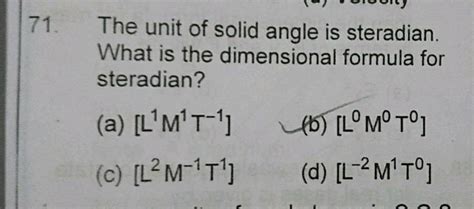 SI unit of Angle is Steradian? | Physics Questions