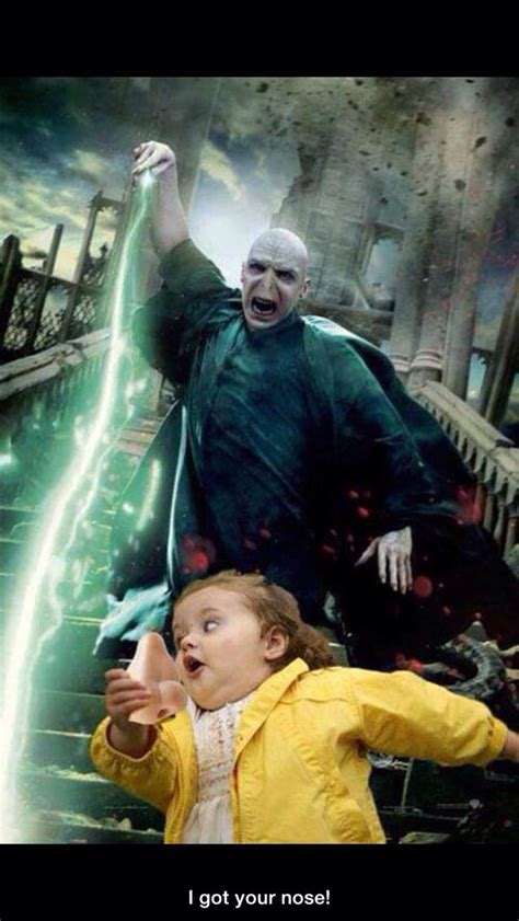 Got your nose voldemort | Harry potter sjov, Billedsjov, Sjove fotos