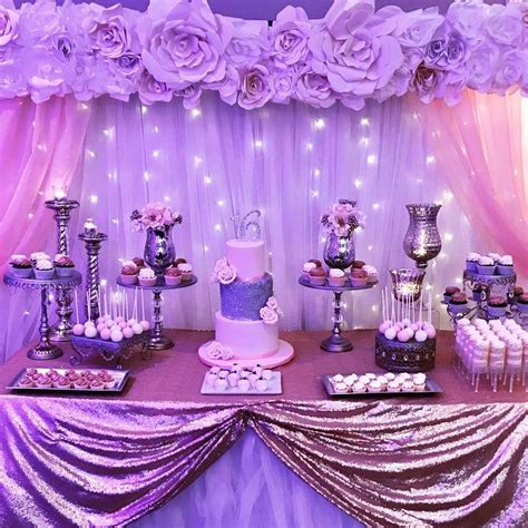 Silver and Blush Sweet 16 Birthday Party Ideas | Photo 1 of 3 | Sweet ...