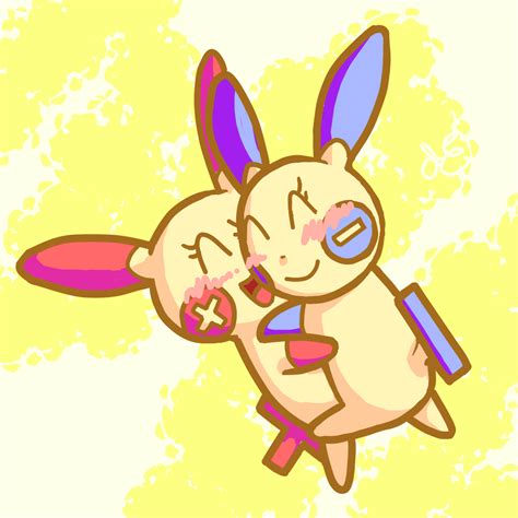 Plusle and Minun by JEChrys on DeviantArt