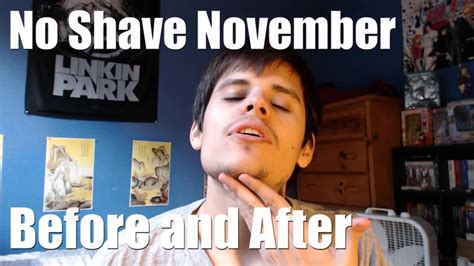 No Shave November - Before and After - YouTube