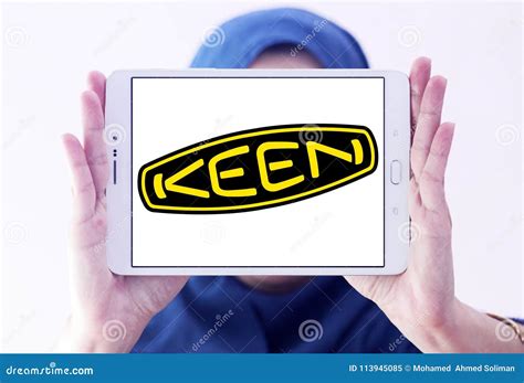 Keen shoe company logo editorial image. Image of accessories - 113945085