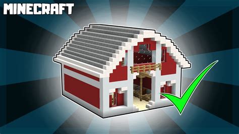 MINECRAFT | How to Build a RED BARN! 1.17.1 - YouTube