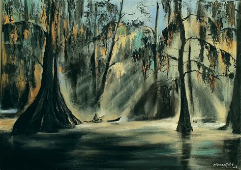 Louisiana Bayou Original Art Swamp Painting Louisiana | Etsy