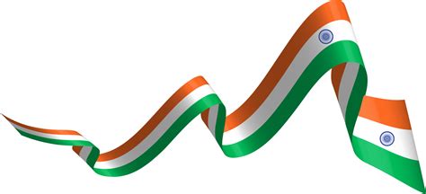 India flag ribbon banner 10259709 PNG