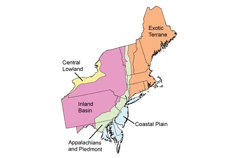 Map Of Northeast Region Of United States - Gabbi Joannes