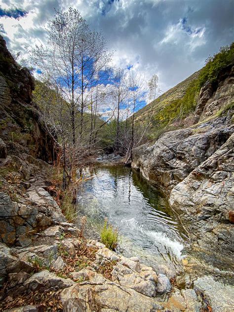 Water pool and Small Waterfall in Cleveland National Forest - a photo ...