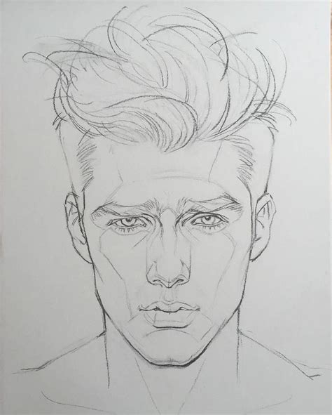 Man face drawing | Cool drawings, Male face drawing, Realistic drawings