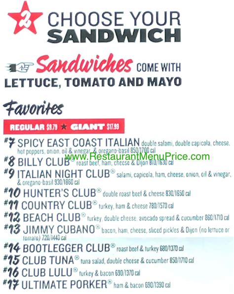 Jimmy John's Menu With Prices (Updated: July 2024)