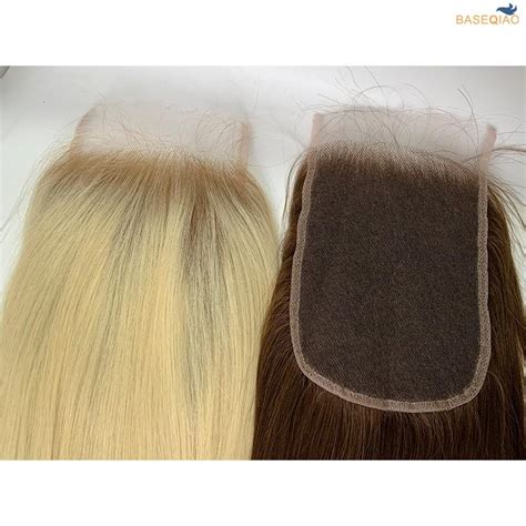 HD Lace human hair closures bonde and brown colors