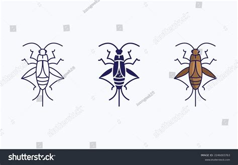 Cricket Bug Vector Illustration Icon Stock Vector (Royalty Free ...