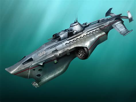 Submarine, Daniil Kuksov on ArtStation at https://www.artstation.com ...