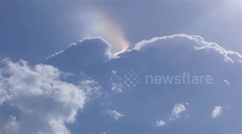 Watch incredibly rare footage of Crown Flash meteorological phenomenon ...