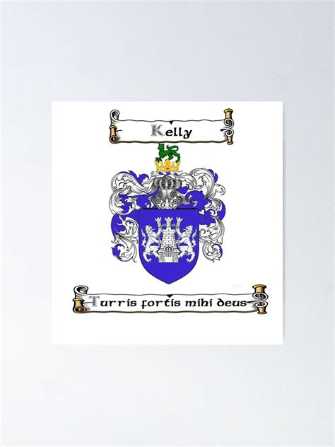 "Kelly Family Crest" Poster by Hibernia29 | Redbubble