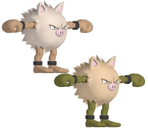 3DS - Pokémon X / Y - #057 Primeape - The Models Resource