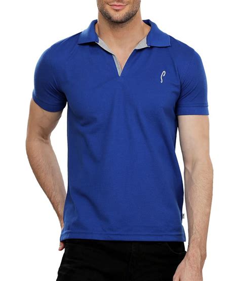 Stride Blue Collar Neck T-shirt - Buy Stride Blue Collar Neck T-shirt ...