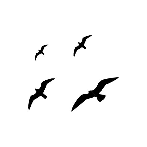 Birds Flying Silhouette, Flying Bird, Silhouette, Bird PNG and Vector ...