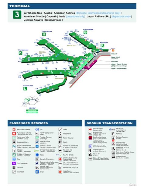 O Hare Airport Map Ord Printable Terminal Maps Shops Food | Images and ...