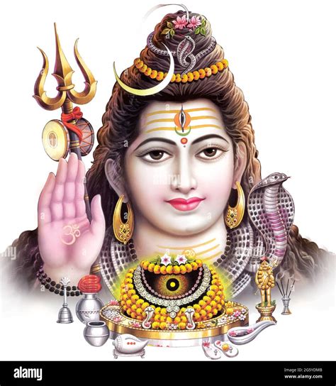 High Resolution Hindu Mythology Picture of Lord Shiva Stock Photo - Alamy