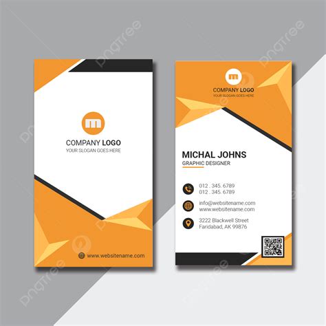 Creative Vertical Business Card Design Template Download on Pngtree