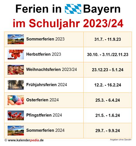 Schuljahreskalender 2024 23 Bayern - Fayth Jennica