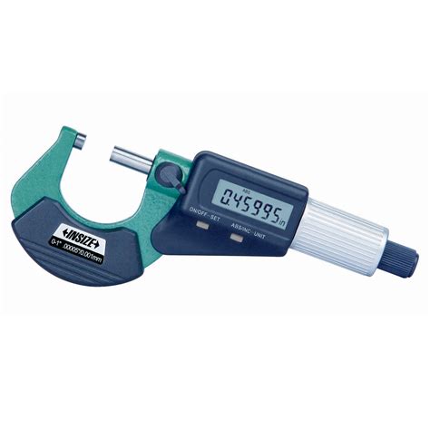 Insize 3109-25A: Digital Outside Micrometer, 0-25mm, Accuracy +/-2μm