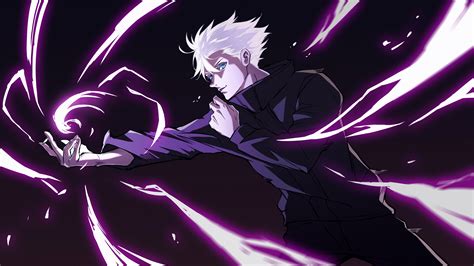 Satoru Gojo Hollow Purple from Jujutsu Kaisen Anime Wallpaper 4k HD ID:7688