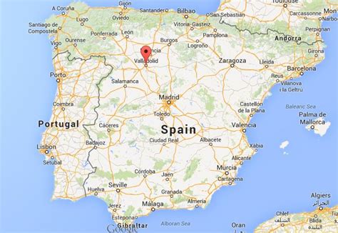 Where is Valladolid map Spain