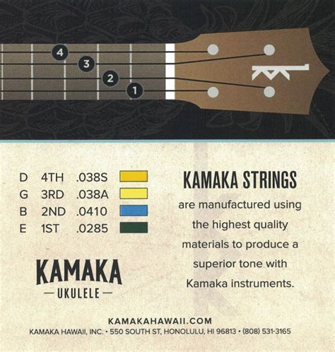 Kamaka Baritone Ukulele String Set | UKE Republic