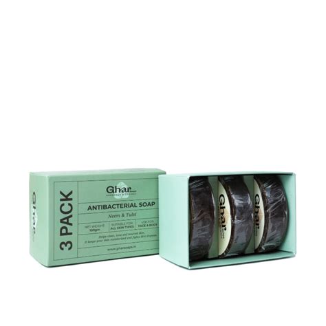 Buy Ghar Soaps Antibacterial Neem Bathing Soap (Pack Of 3) Online