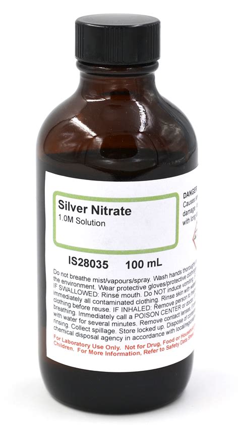 Buy Silver Nitrate Solution, 1M, 100mL - The Curated Collection Online ...