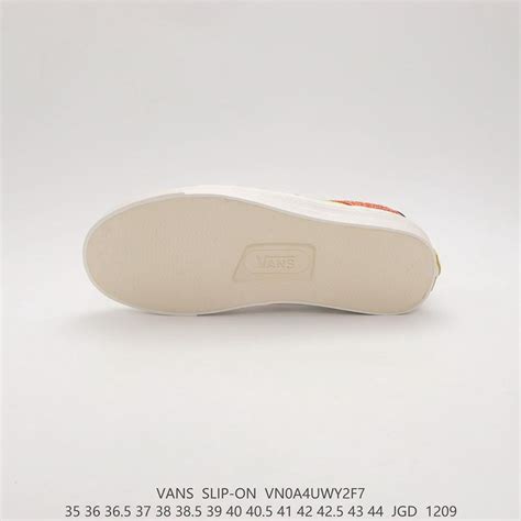 แวน VANS Slip On Orange รองเท้า ผ้าใบ ของ แท้ Old Skools รองเท้า ...