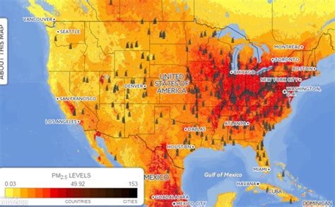 This Incredibly Detailed Map Shows Global Air Pollution Down to the ...