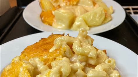 OLD SCHOOL MACARONI AND CHEESE 🧀/OLD SCHOOL CHEESY AU GRATIN POTATOES🥔 ...