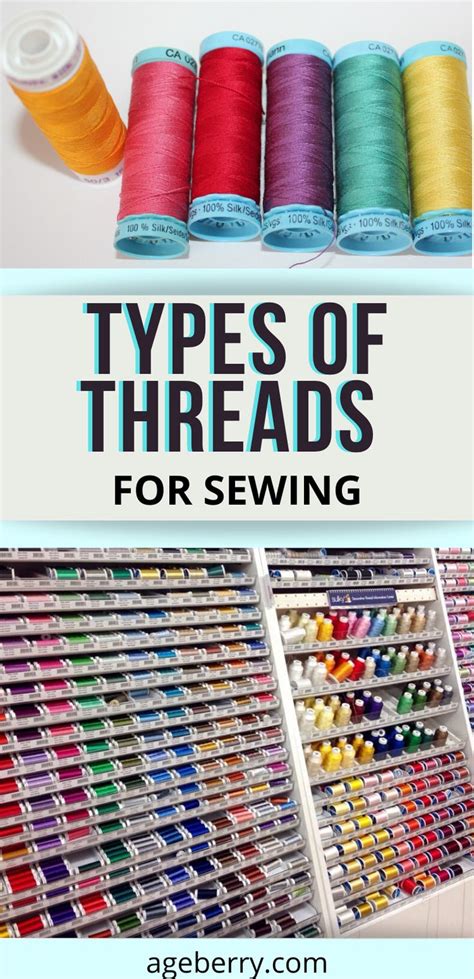 Different types of thread for sewing | Sewing thread, Sewing basics ...