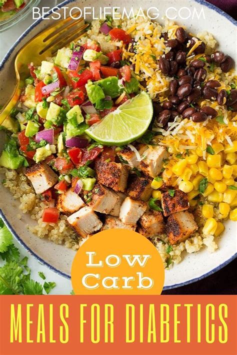 There are easy to make low carb meals for diabetics that are perfect ...