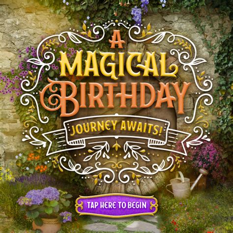 "Magical Birthday Journey (Interactive)" | Birthday eCard | Blue ...