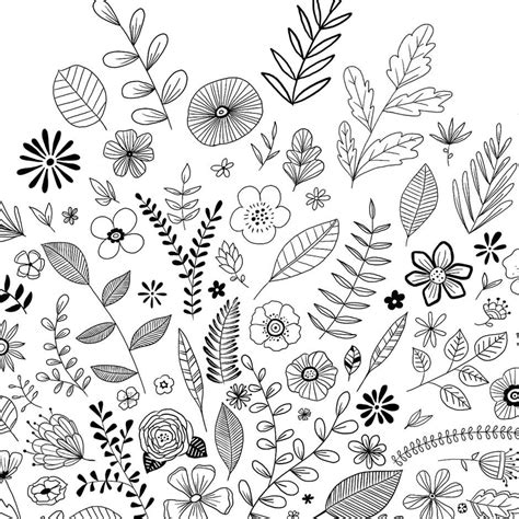 Black & white flowers Doodle Art Flowers, Floral Doodle, Flower Doodles ...