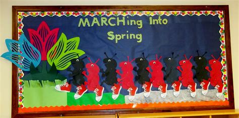 March Into Spring Bulletin Board