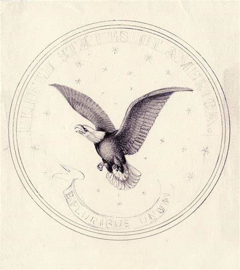 Eagle Design For Us Coin #1 Photograph by American Philosophical ...