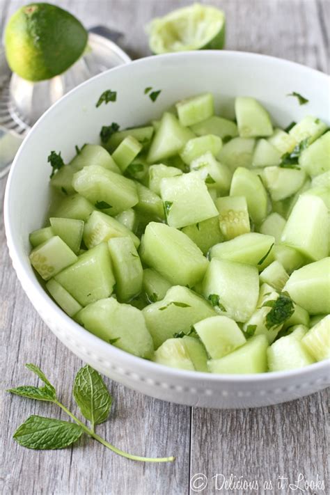 Delicious as it Looks: Mojito Cucumber Melon Salad