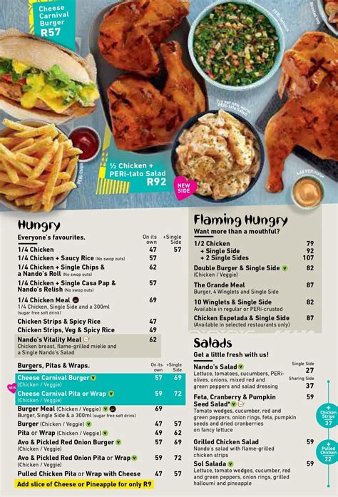 Nando's Menu Prices & Specials