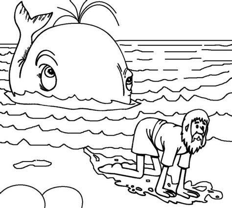 A Wonderful of Collection Stories, Jonah and the Whale Coloring Pages ...