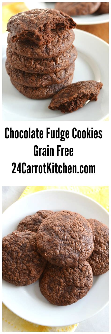 Chocolate Fudge Cookies - 24 Carrot Kitchen