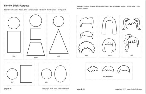 Stick Figure Families Coloring Pages